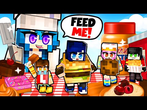 Escaping the EVIL CHEF as Food in Minecraft!