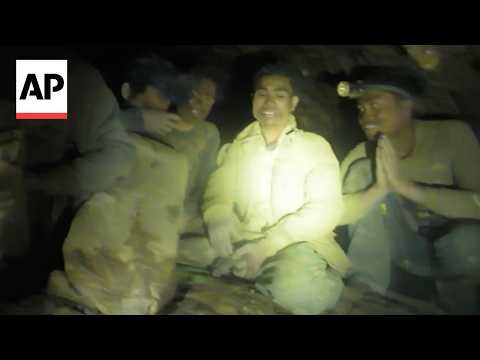 Video Thumbnail: Divers find 5 villagers alive in flooded Laos cave after week in darkness