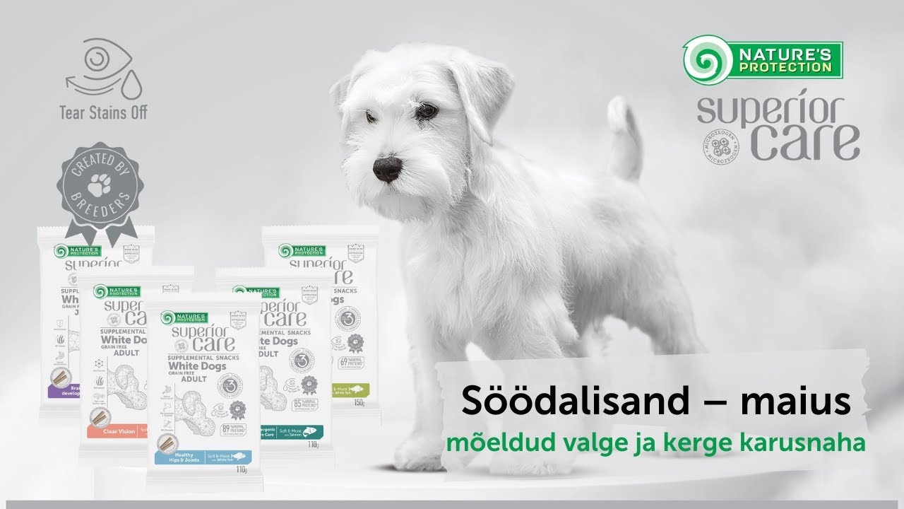 Сухий беззерновий корм Nature's Protection (Нейчер Протекшн) Superior Care White Dogs Grain Free White Fish Adult Large Breeds для дорослих собак великих порід з білим забарвленням шерсті та білою рибою, 1,5 кг