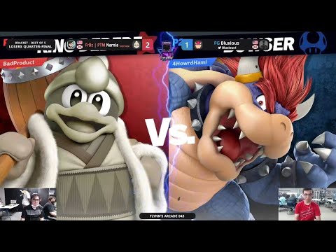 Flynn's Arcade 043 Losers Quarters - Narnia (King Dedede) Vs. Bluxious (Bowser) SSBU ULTIMATE