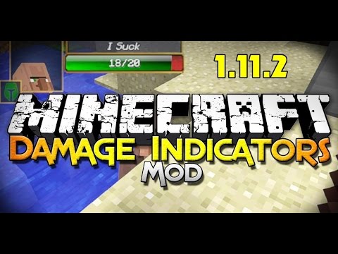 Top1MC - Damage Indicators Mod 1.11.2 - Minecraft Installation & Review