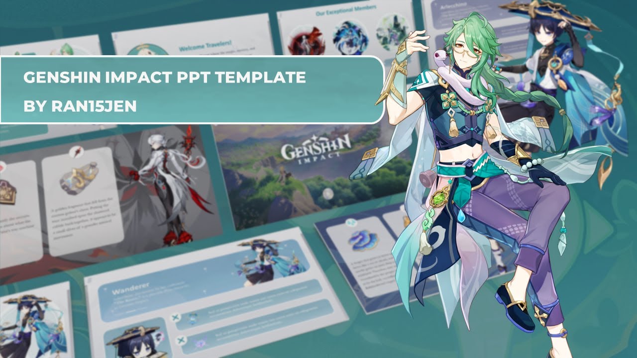 GENSHIN IMPACT | FREE PPT TEMPLATE | RAN15JEN