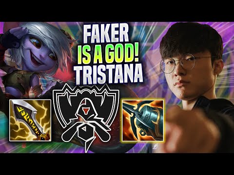 FAKER IS A GOD WITH TRISTANA! - T1 Faker Plays Tristana MID vs Kai'sa! | Bootcamp 2022