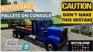 AUTOLOAD TRAILER FOR PALLETS ON CONSOLE | WATCH FIRST | Farming Simulator 22 Mods #fs22 tlx trailer