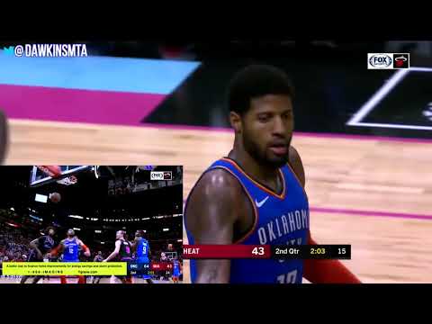 Paul George Full Highlights 2019 02 01 Thunder vs Heat   43 Pts, 10 Threes!   FreeDawkins