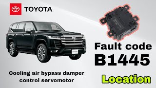 Land cruiser B1445 AC servomotor location, cooling air bypass damper control passenger.