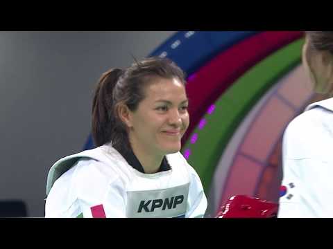 2017 Muju World Championships W 73kg Semi final   ESPINOZA Maria MEX VS OH Hyeri KOR