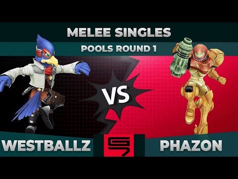 Westballz vs Phazon - Melee Singles: Pools R1 Winners Semifinals - Genesis 7 | Falco vs Samus