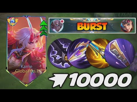 MOONTON THANKS FOR NEW KARRIE FULL BURST BUFFED BUILD! | KARRIE NEW BEST 1 HIT BUILD 2025!