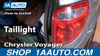 preview picture of video 'How To Install Replace Taillight Dodge Caravan Chrysler Town and Country 01-07 1AAuto.com'