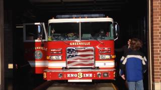 preview picture of video 'GREENVILLE CITY FIRE DEPARTMENT'S BRAND NEW ENGINE 3 RETURNING TO QUARTERS IN GREENVILLE, SC.'