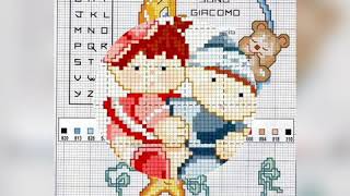 Hermosos patrones para bebés #PUNTODECRUZ