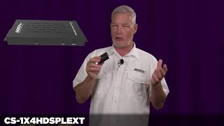 1x4 HDMI® Splitter Extender