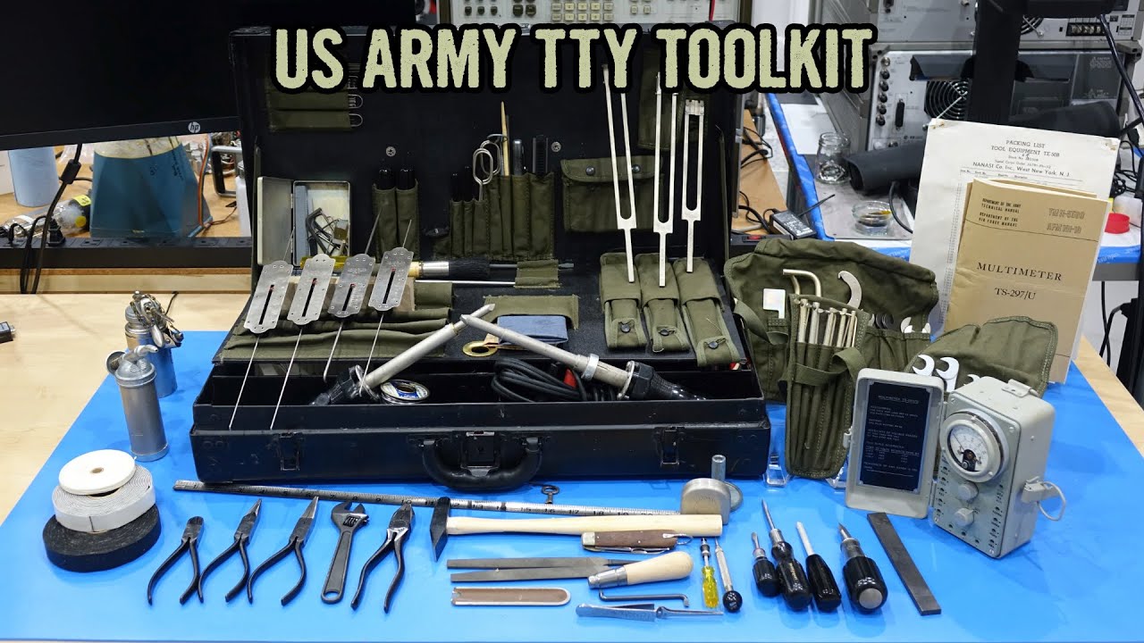 Military Teletype TE-50B Toolkit Unboxing