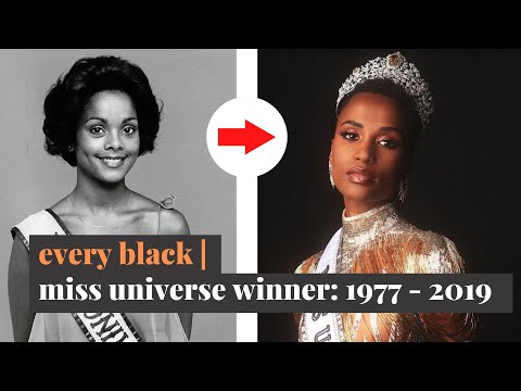 Every Black Miss Universe Winner - Crowning Moments | 1977 - 2019 | Black is Beautiful