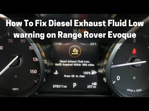 How to top up Diesel Exhaust Fluid (AdBlue) - Range Rover Evoque