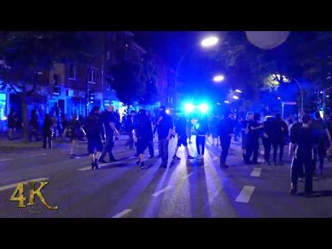 G20 Protesters Throwing Rocks To Police While Chanting Slogans