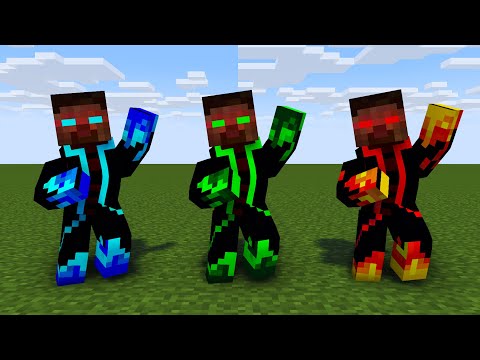 MONSTER SCHOOL | K/DA - POP STARS HEROBRINE ALL ELEMENTS | MINECRAFT ANIMATION