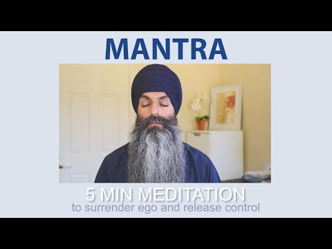 Guided MANTRA Meditation | To Surrender Ego & Release Control | 5 Minutes