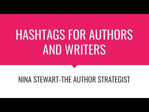 HASHTAGS FOR AUTHORS