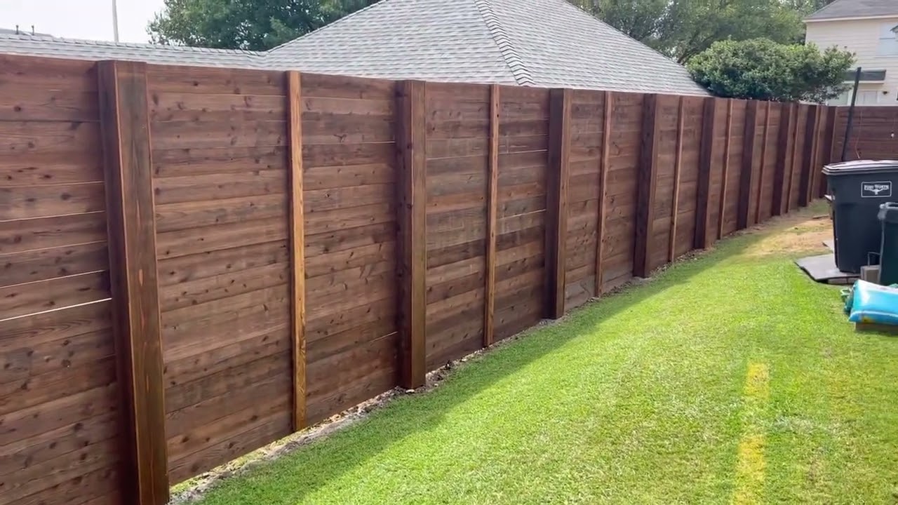 8' Horizontal Western Cedar Fence