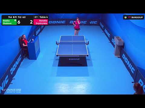18:50 Nadiia Zhukova - Nataliia Svydnytska 22.09.2023 TT Euro.Cup Women Ukraine Master. TABLE 4