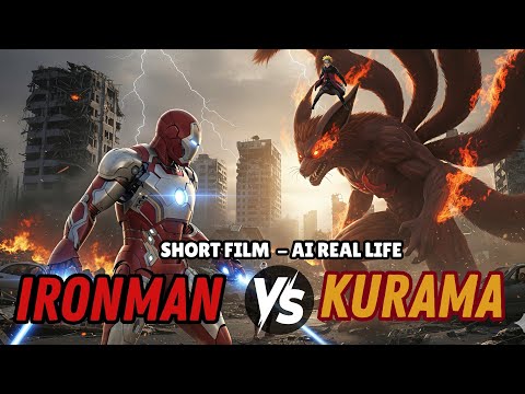 IRON MAN vs KURAMA (Naruto) - AI Real Life Short Film | Part 2