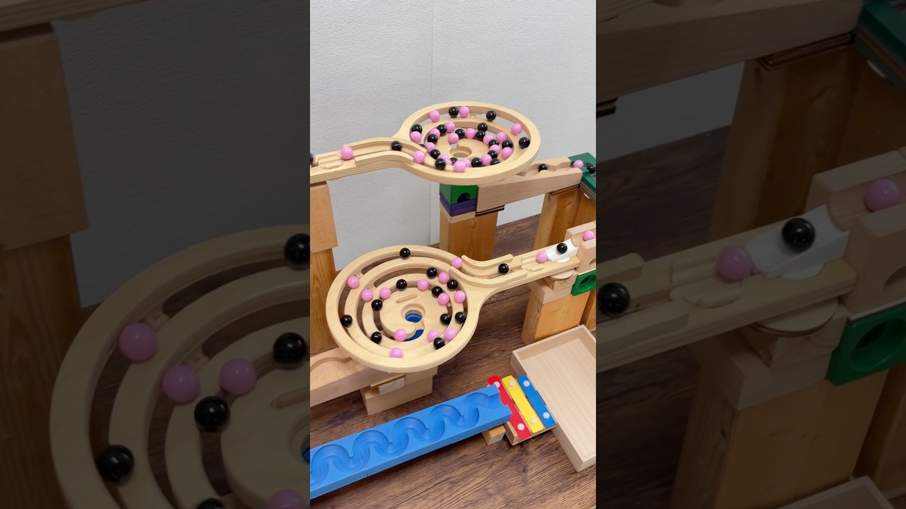 #marblerun #ビー玉転がし #marblerace #marble #marblesrace #marblerunrace #toys #woodentoys #relax #games