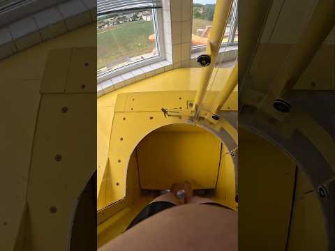 I got STUCK 😱 in the Hurricane Loop Water Slide at Miramar Waterpark #waterpark #waterslide