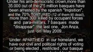 BASQUE COUNTRY Conflict MUSIC,Izarren hautsa,Mikel LABOA All Political Parties &amp; Unions Claim FREEDOM ARNALDO OTEGI &amp;other Peace Makers DEMONSTRATION for PEACE PROCESS as Ireland,End ofState Terrorism &amp; APARTHEID SAN SEBASTIAN 17 10 2009 Euskal Herria