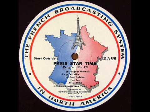 JEAN SABLON Recorded LIVE on French Radio 'Paris Star Time' c.1954 Pt 1