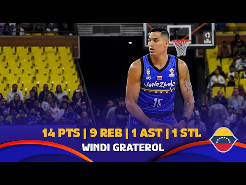 Windi Graterol 🇻🇪| Full Highlights vs. BAH | 14 PTS, 9 REB, 21 EFF | #FIBAWC 2023 Qualifiers