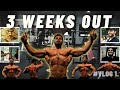 🎞️Un Día en la vida d un Mens Physique PRO : 3 weeks Out 📆 Puerto Rico Pro📍 Vlog1 Posing,entreno..