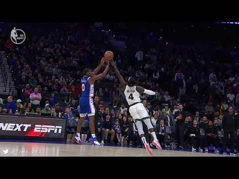 Jrue Holiday Highlights vs Philadelphia 76ers (18 pts, 10 reb, 3 ast) | 2023-24 NBA Season