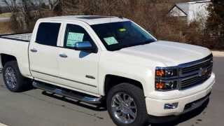 preview picture of video 'sold. 2014 CHEVROLET SILVERADO HIGH COUNTRY CREW CAB 4X4 5.3 V8 WHITE DIAMOND CALL 855.507.8520'