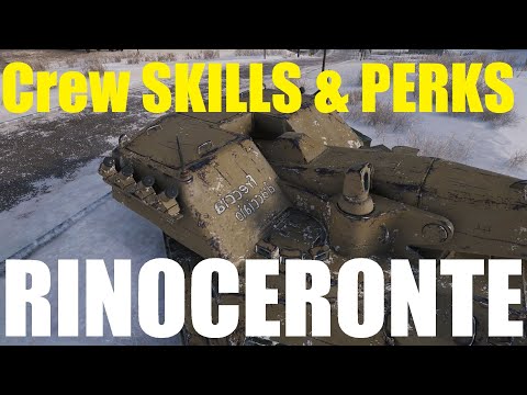 Rinoceronte ~ #WoT ~ 👷 Crew Skills and Perks ~ Gameplay ~ Worst Tank in ~ World of Tanks