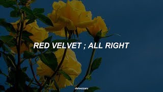 ✿ red velvet — all right ❀ traducción al español ✿