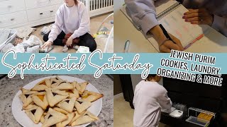 WEEKEND ORGANIZING // Making Hamantaschen Cookies + Productive DITL Mom & Small Business Owner