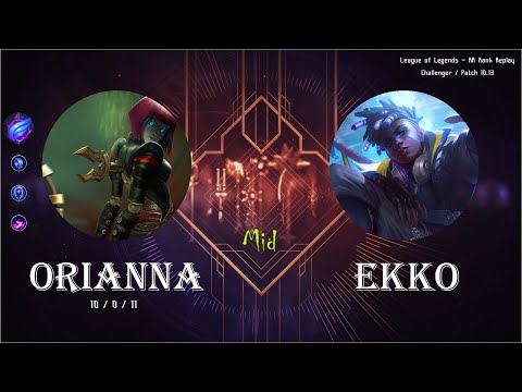 [Mid] Orianna vs Ekko - KR Replays (C) / 롤 미드 오리아나