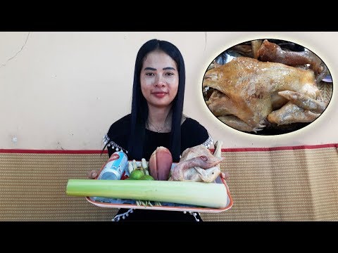 Roasted Chicken With Coca Cola & Banana Flower & Banana Tree