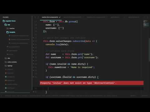 Angular 2 Forms And Validation Lesson11 Reactive Required Validation