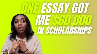 how ONE essay won me $60,000 and ivy league acceptances | how to reuse scholarship essays