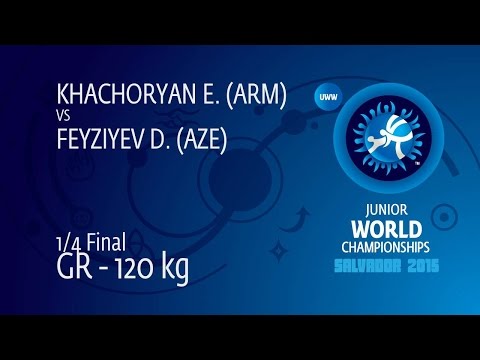 1/4 GR - 120 kg: E. KHACHATRYAN (ARM) df. D. FEYZIYEV (AZE), 10-4