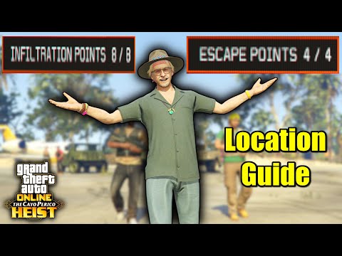 All Infiltration & Escape Point Locations - GTA 5 Online Cayo Perico Heist