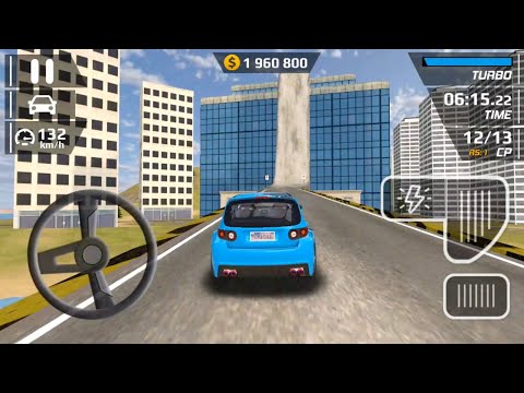 Smash Car Hit Car Driving Simulator - Blue Suv 4x4 Driving Impossible Stunts Android Gameplay 3D