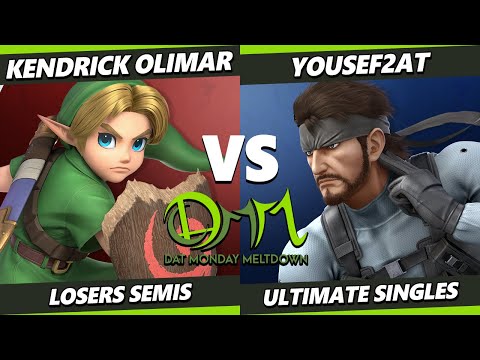 DAT MM 286 Losers Semis - Kendrick Olimar (Young Link) Vs. Yousef2AT (Snake) Smash Ultimate - SSBU