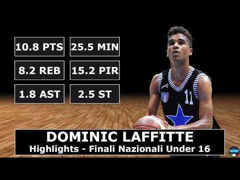 Dominic Laffitte - Highlights - Finali Nazionali U16 Eccellenza 2016