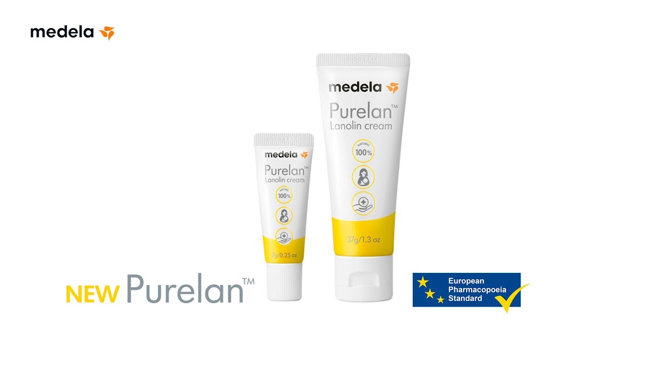 Medela Purelan Lanolin Nipple Cream for Breastfeeding, 100% All Natural  Single Ingredient, Hypoallergenic, Soothing Protection, Safe for Nursing  Mom