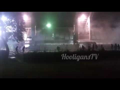 Riots outside the stadium: Panathinaikos - Olympiakos 17.03.2019