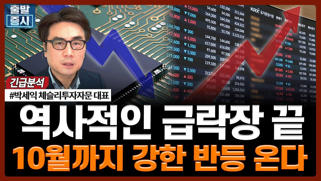 역사적인 급락장 끝...10월까지 강한 반등 온다  | 투자 대가 긴급분석 | 박세익 체슬리투자자문 대표